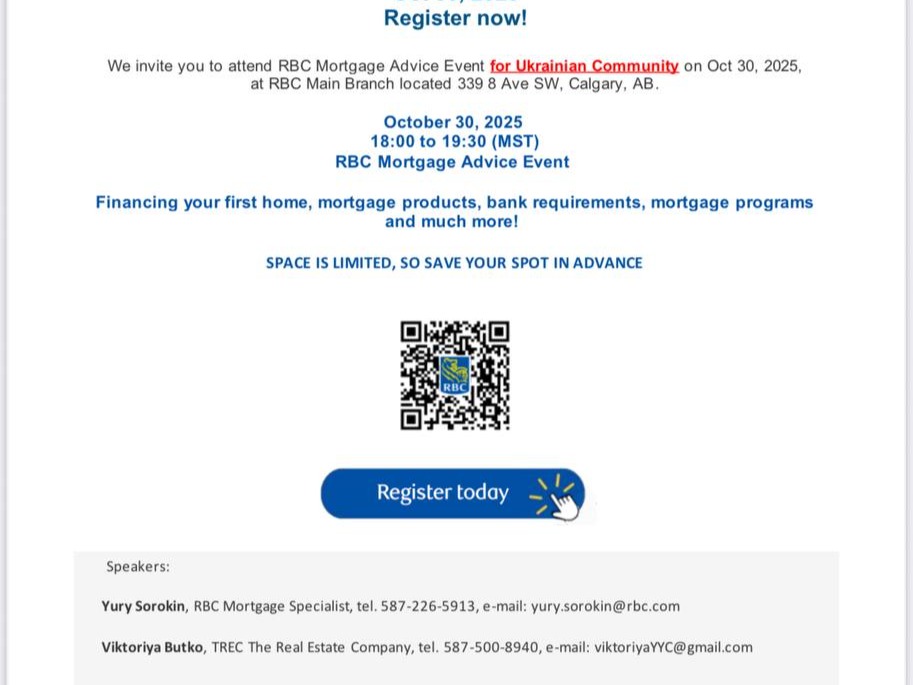 RBC event with advice on mortgage lending for the Ukrainian community