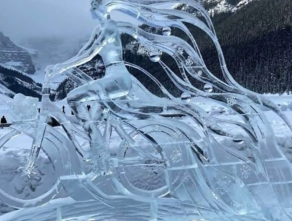 Ice magic on Lake Louise