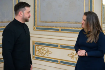 Christia Freeland will leave her seat in the Canadian Parliament after being appointed as an advisor to Zelensky