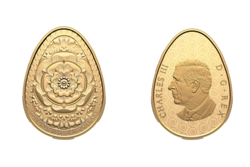 У Канаді випустили золоту монету у формі української писанки