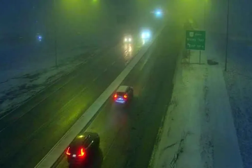 In Calgary, 163 traffic accidents occurred over a 12-hour period during a spring snowstorm